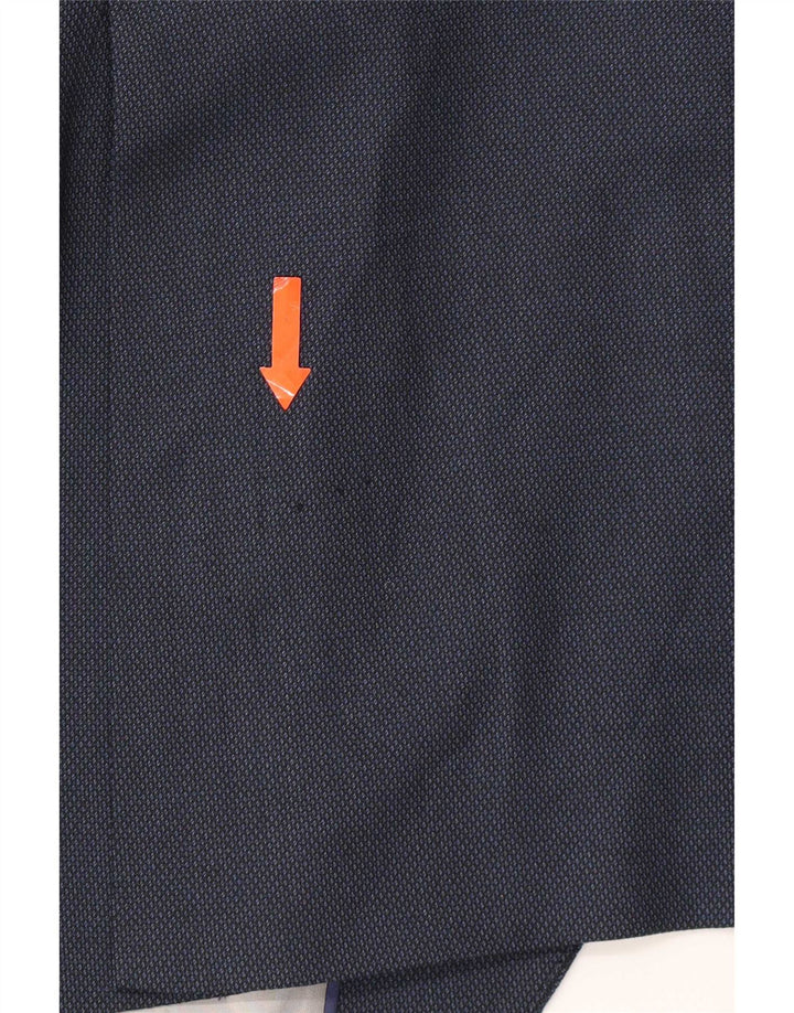 Giacca blazer a 2 bottoni da uomo Zara EU 46 piccola in viscosa blu navy