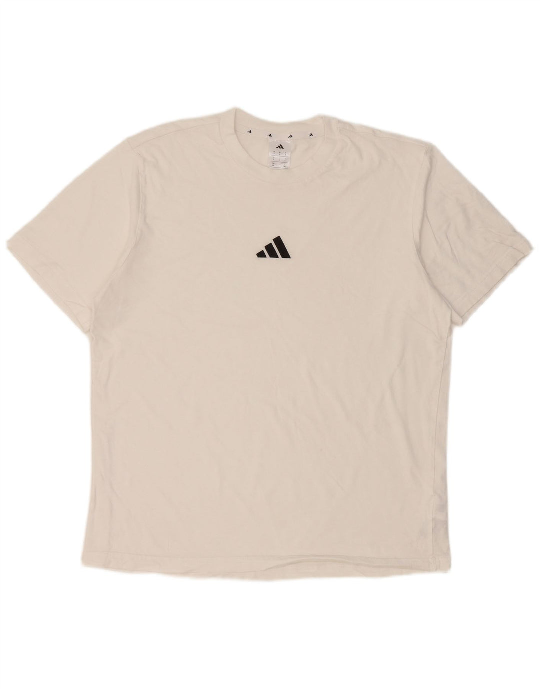 Maglietta Adidas da uomo Top Large in cotone bianco