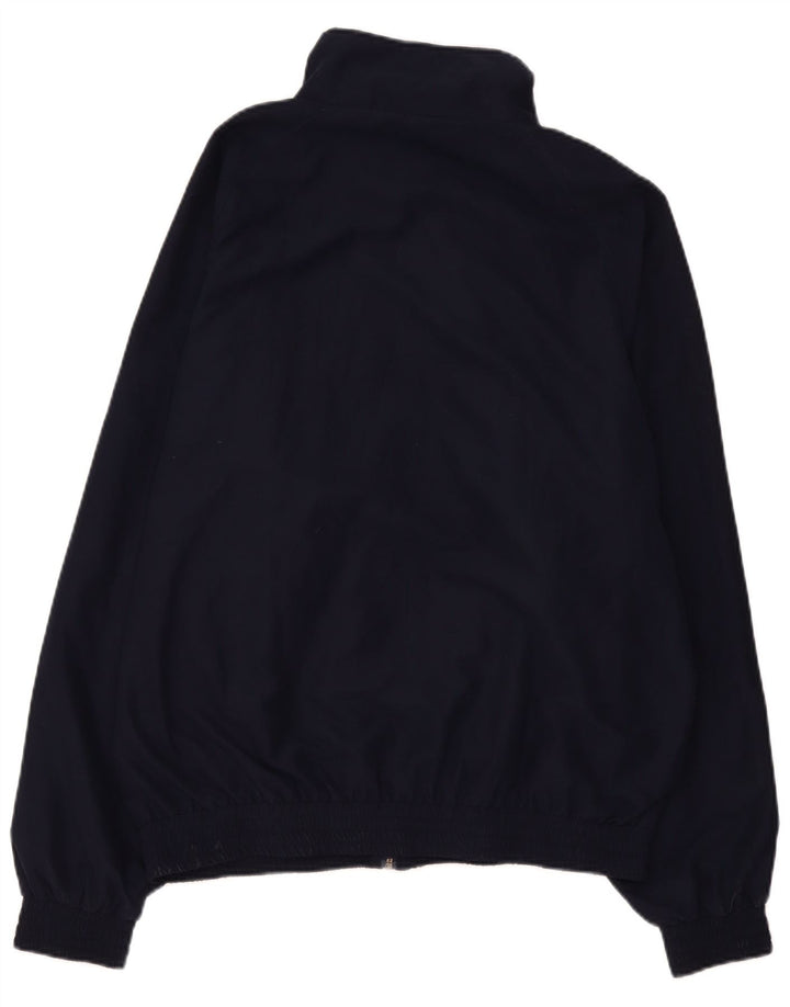 Giacca da ginnastica da uomo Fila, giacca grande, in poliestere a righe blu navy