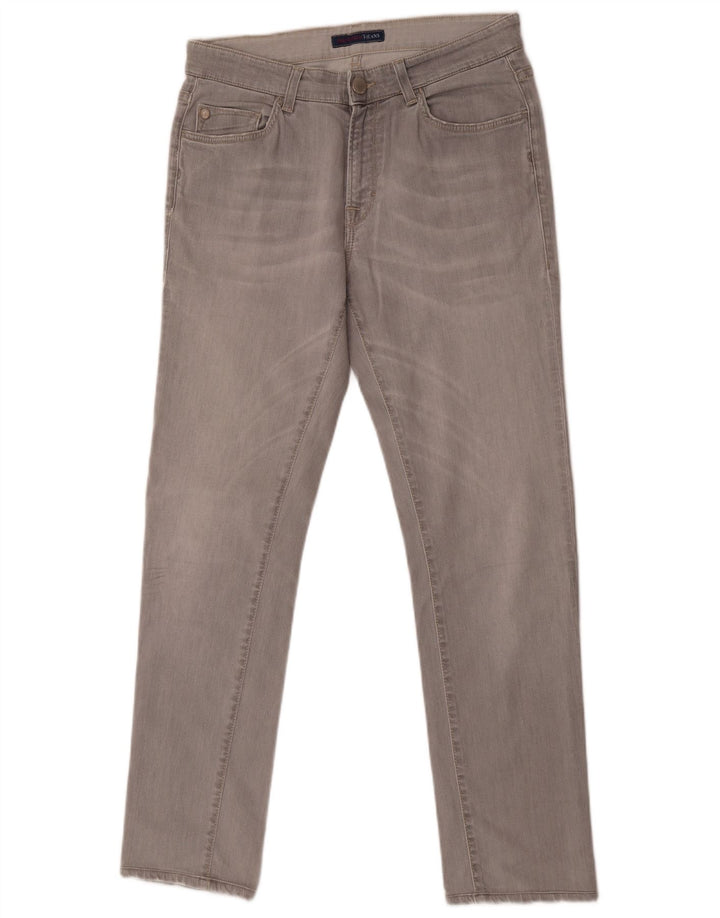 Jeans Slim Uomo Trussardi W29 L30 Cotone Grigio