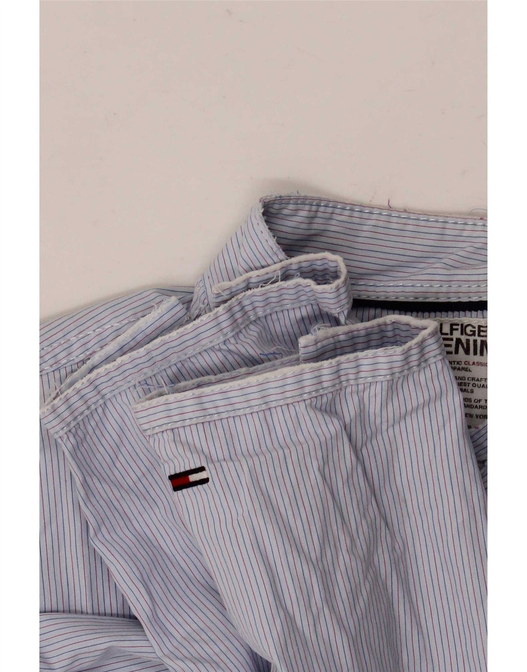 Camicia da uomo Tommy Hilfiger piccola gessata blu