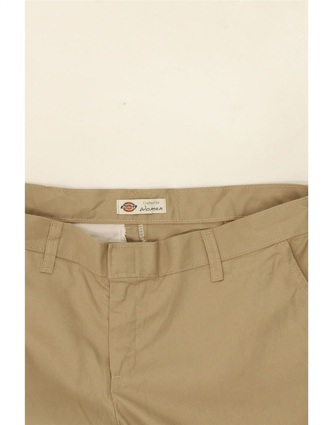 DICKIES Womens Straight Chino Trousers US 12 Large W34 L32 Beige Polyester Vintage Dickies and Second-Hand Dickies from Messina Hembry 