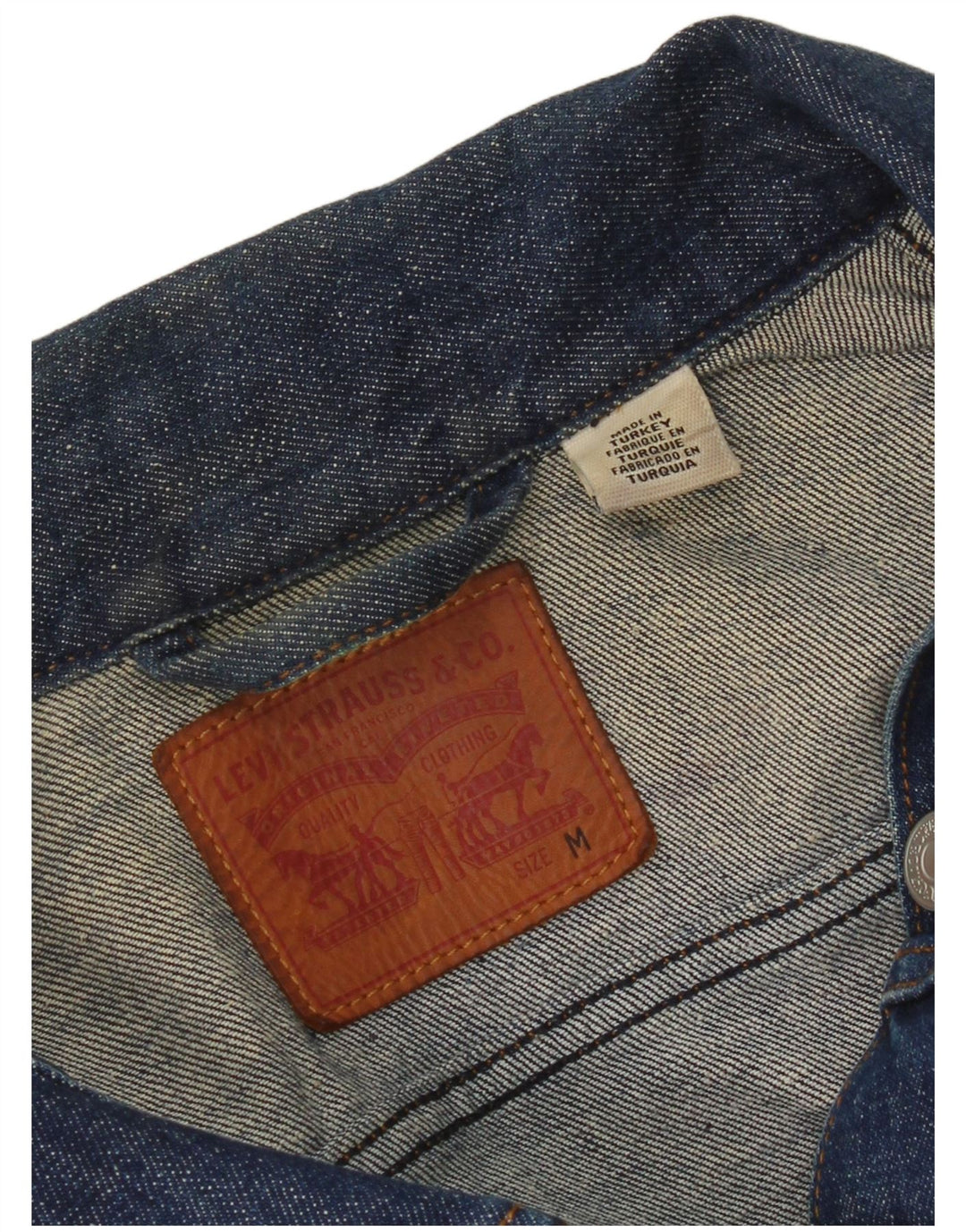 Giacca di jeans corta da donna Levi's UK 12 Blu medio