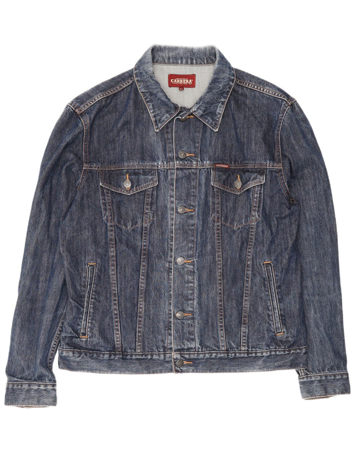 Giacca in denim da uomo Carrera UK 42 XL Cotone blu navy