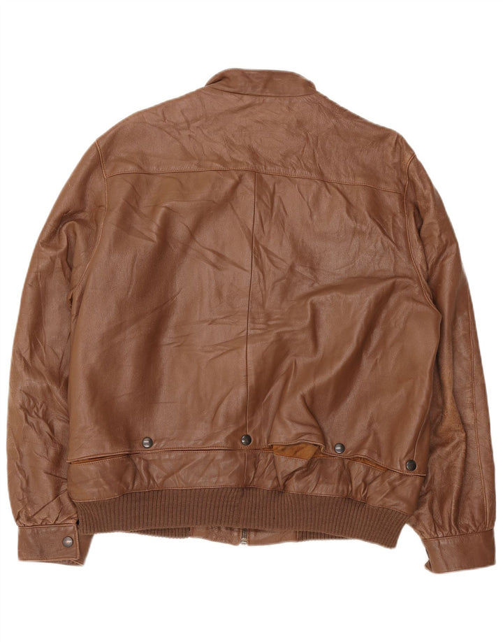 Giacca in Pelle Donna VINTAGE IT 48 XL Pelle Marrone