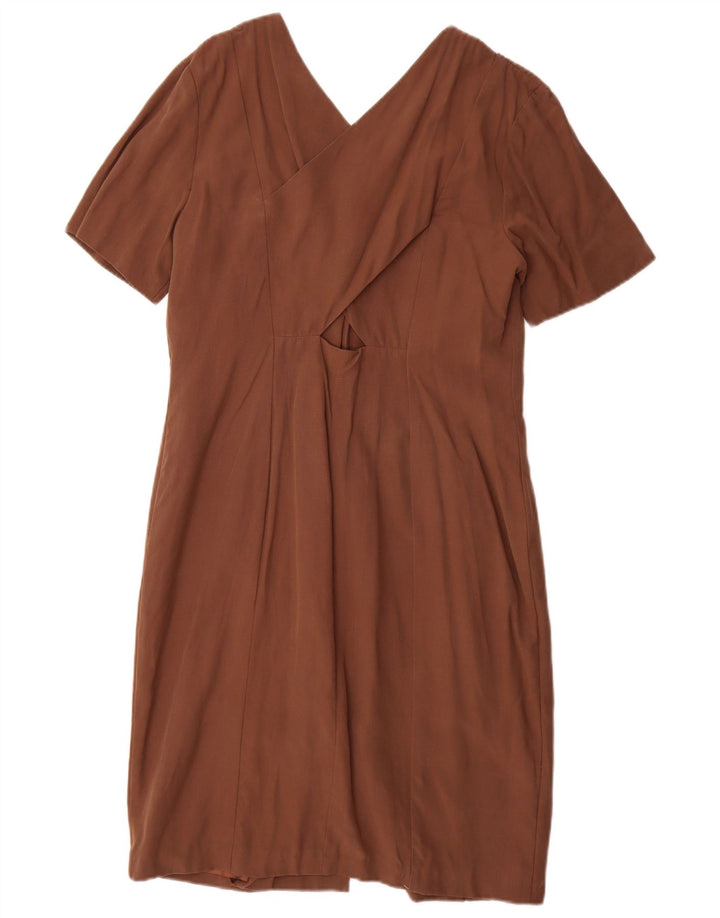 VICINI Abito Tubino Donna IT 40 Small Marrone Modal