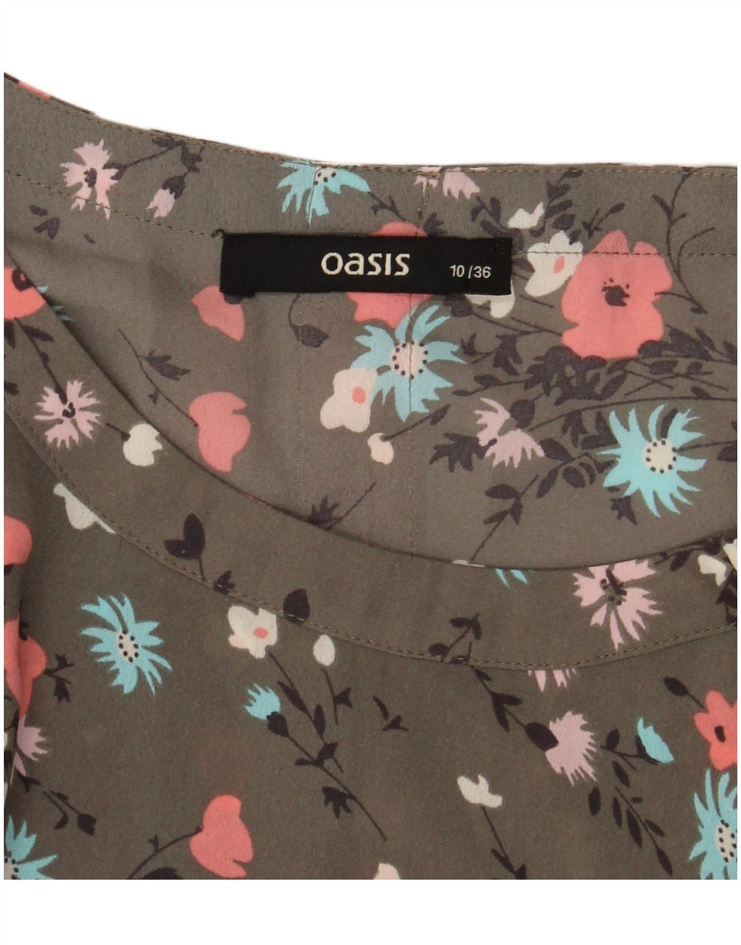Camicetta da donna Oasis Top UK 10 Piccolo verde floreale