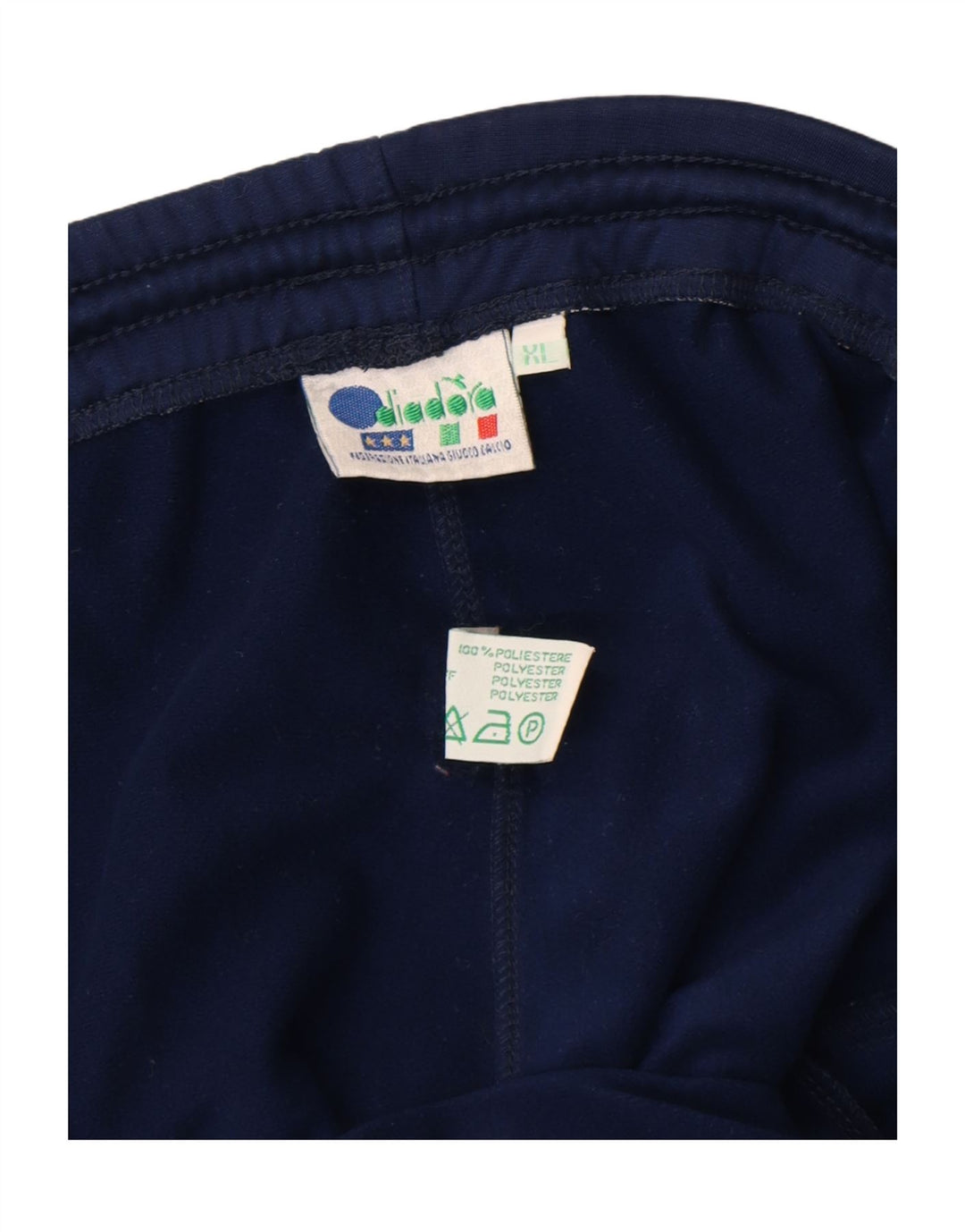 DIADORA Mens Tracksuit Trousers XL Navy Blue Polyester Vintage Diadora and Second-Hand Diadora from Messina Hembry 