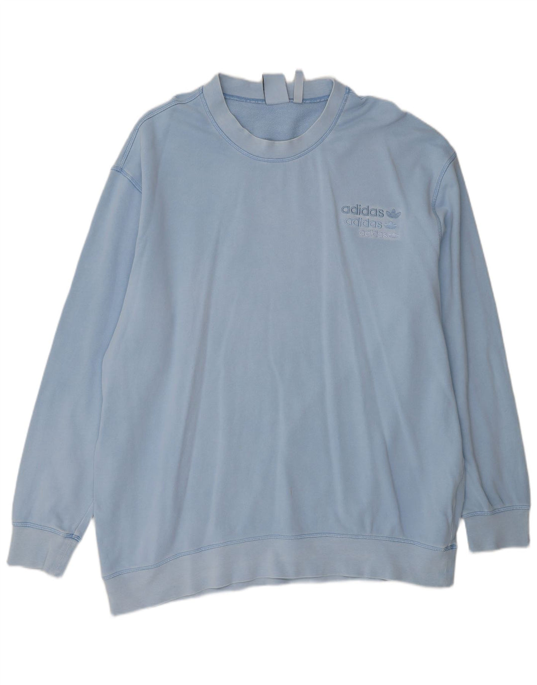 Felpa da uomo ADIDAS maglione 2XL cotone blu