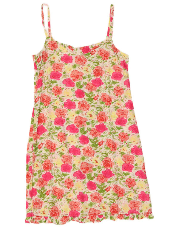 Abito sottoveste da donna Giani Feroti UK 12 Viscosa floreale multicolore media