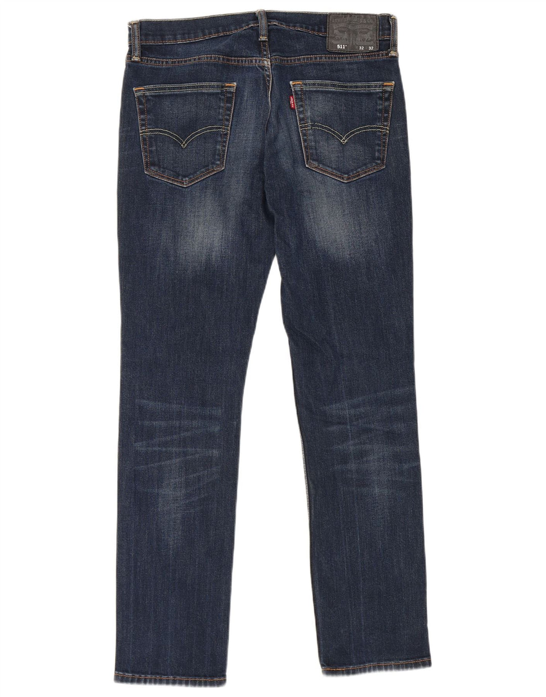 Levi's Uomo 511 Slim Jeans W32 L32 Cotone Blu Navy