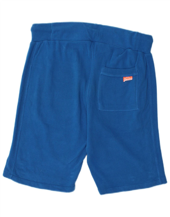 Pantaloncini sportivi da uomo SUPERDRY piccoli in cotone blu