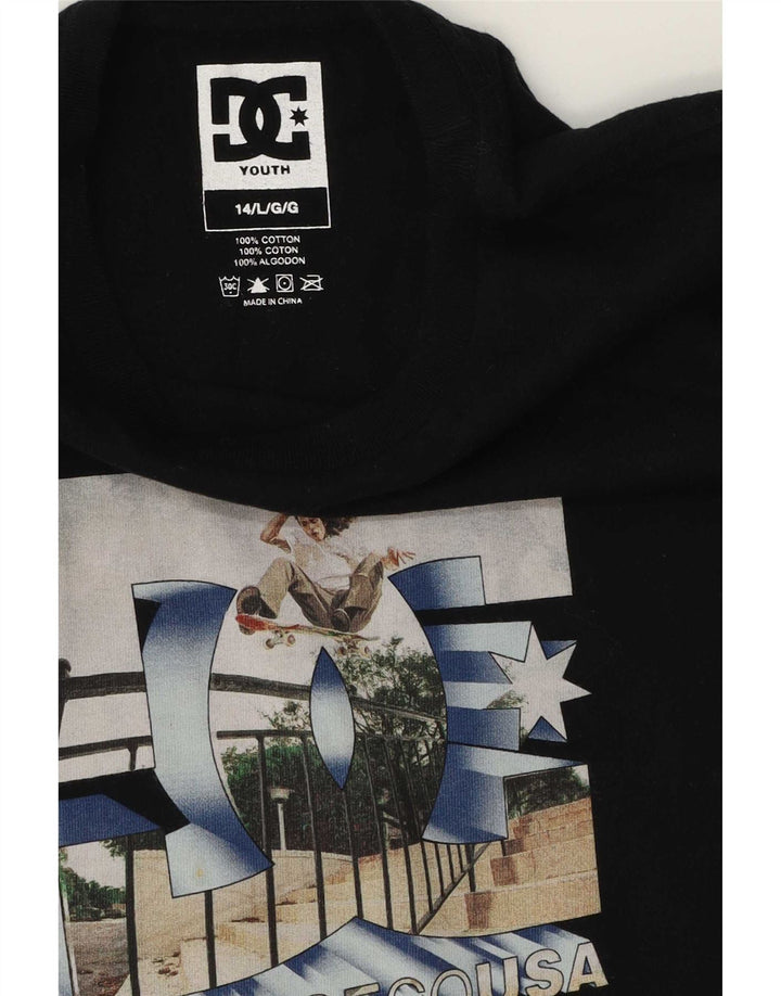 T-shirt grafica DC per ragazzi 13-14 anni in cotone nero