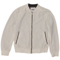 ZARA Mens Bomber Jacket UK 40 Large White Polyester