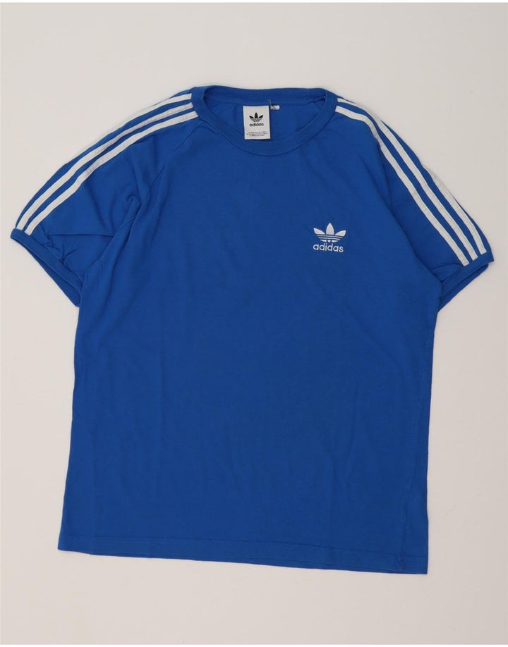 ADIDAS Mens T-Shirt Top Medium Blue Cotton