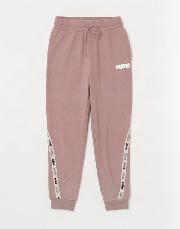 Pantaloni da tuta con grafica da donna Puma Joggers UK 10 Small Pink Colourblock