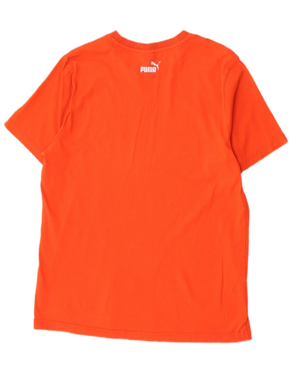 T-shirt grafica da uomo Puma Large arancione