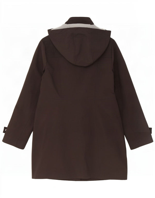 Giacca Parka con cappuccio da donna Michael Kors UK 14 poliestere nero medio