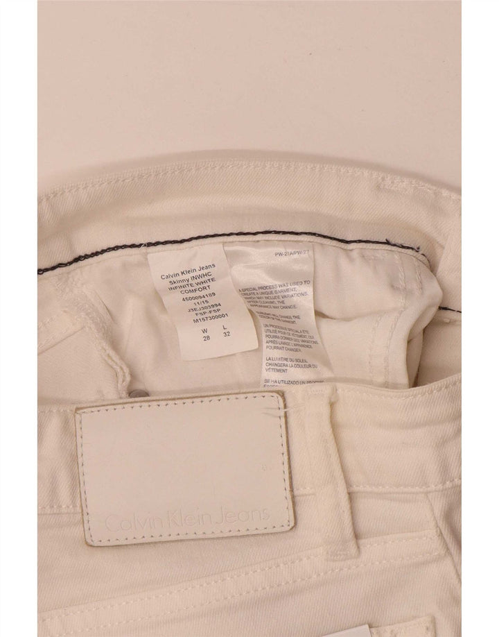 Jeans skinny da donna Calvin Klein W28 L28 bianchi