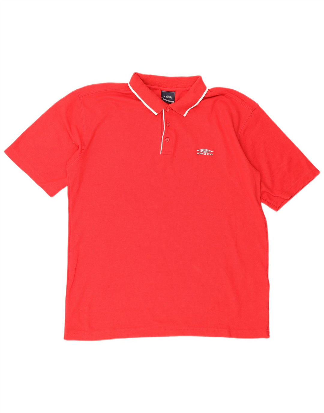 Polo da uomo UMBRO XL in cotone rosso