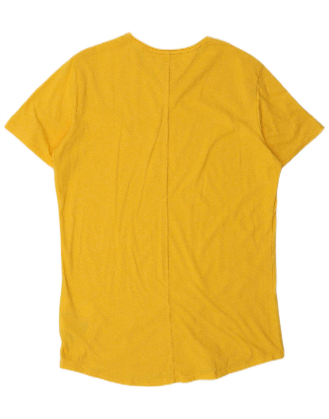 TOMMY HILFIGER T-shirt da donna Top UK 14 cotone giallo medio