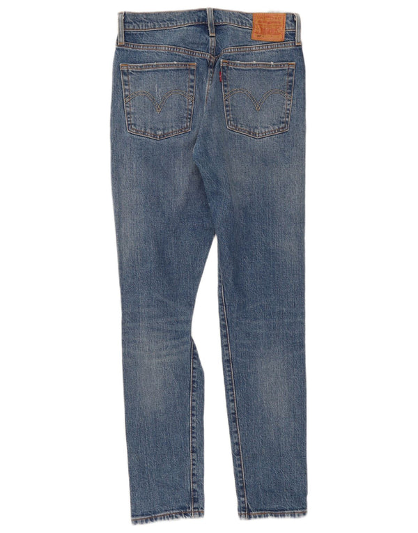 Jeans Levi's da donna 501 slim invecchiati W27 L30 cotone blu