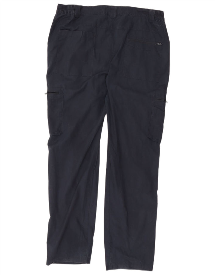 Pantaloni cargo dritti da uomo Mountain Warehouse W36 L30 poliestere blu navy