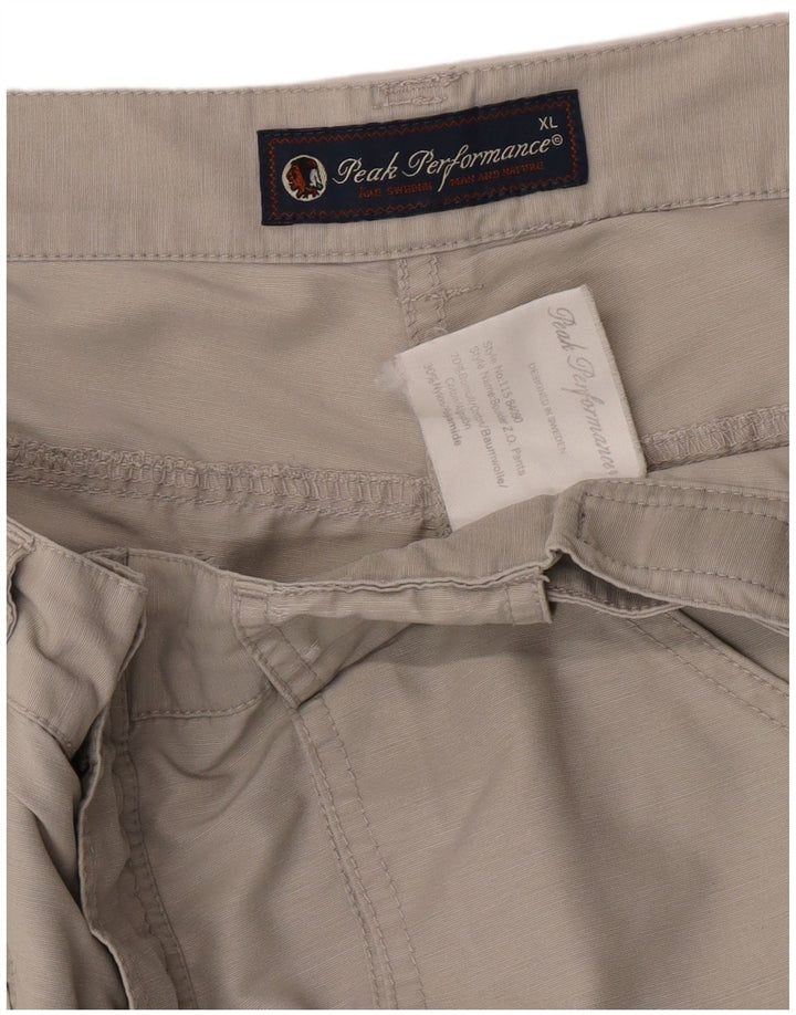 Pantaloni da trekking da uomo Peak Performance XL W38 L32 Cotone grigio