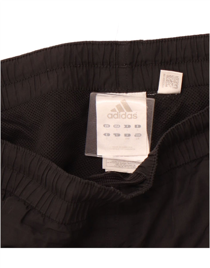 Pantaloni da tuta con grafica ADIDAS da uomo grandi in poliestere nero