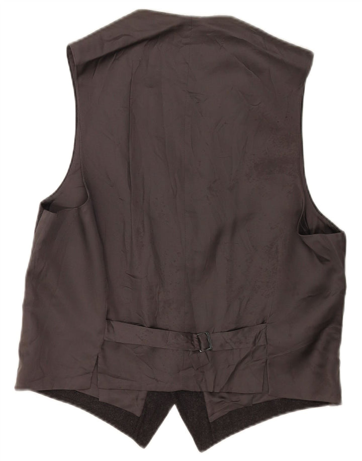 Gilet vintage da uomo grigio medio