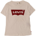 T-shirt grafica da donna Levi's Top UK 10 piccola in cotone bianco