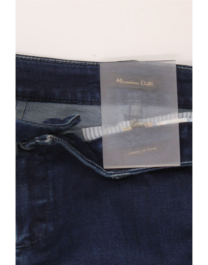 Jeans crop a gamba larga da donna Massimo Dutti W26 L23 Blu