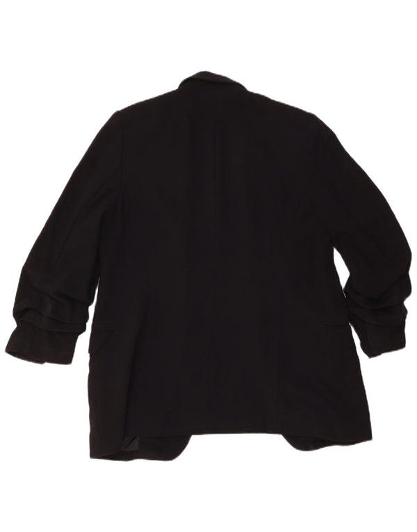 Giacca blazer dalla vestibilità rilassata da donna Marks & Spencer UK 10 piccola nera