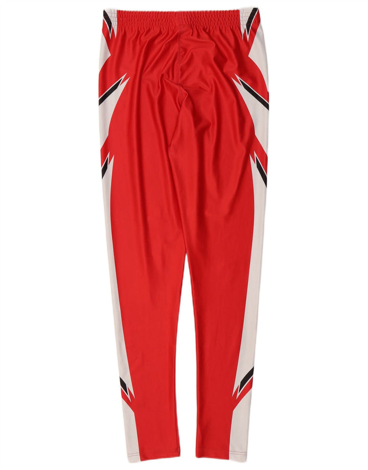 Pantaloni da tuta da uomo Reebok Small in poliestere color block rosso