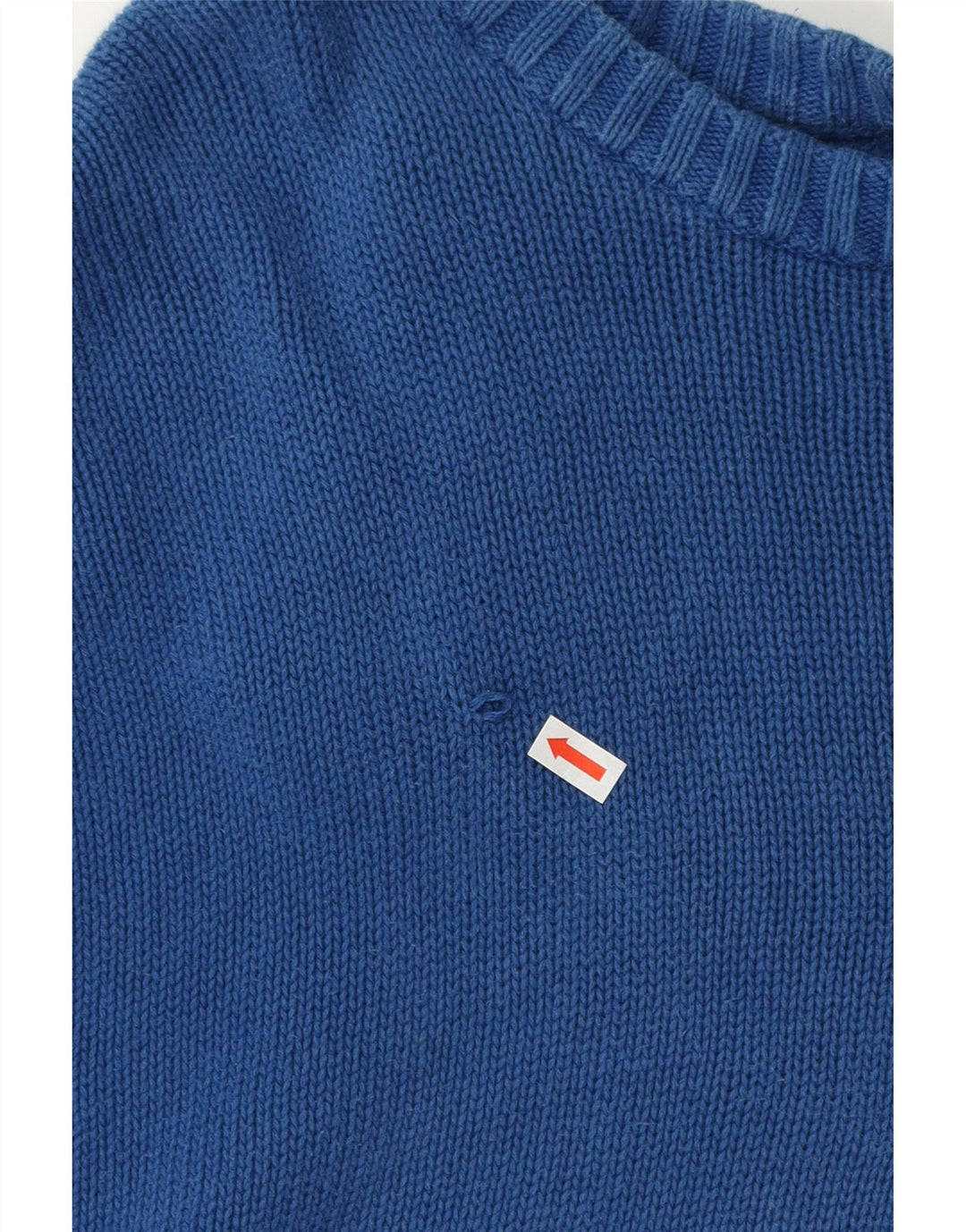 Maglione maglione girocollo da uomo Chaps grande 4XL cotone blu