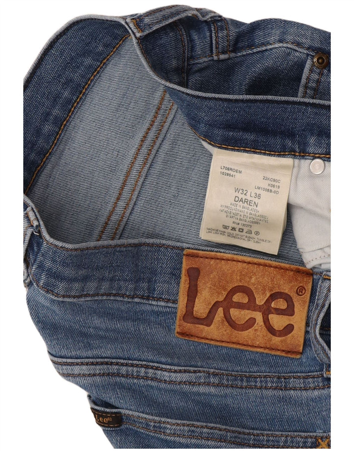 Jeans dritti da uomo Lee Daren W32 L36 cotone blu