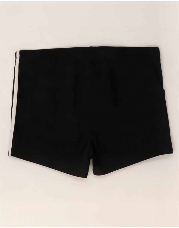 Pantaloncini da bagno da uomo Adidas medi neri in poliestere