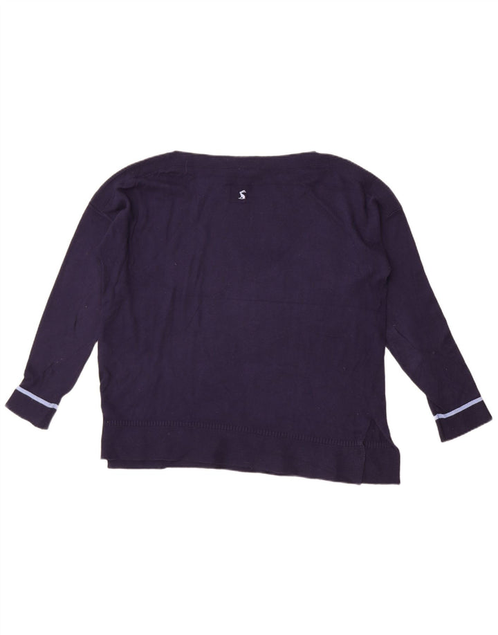 Felpa oversize da donna Joules UK 14 Large in cotone blu navy
