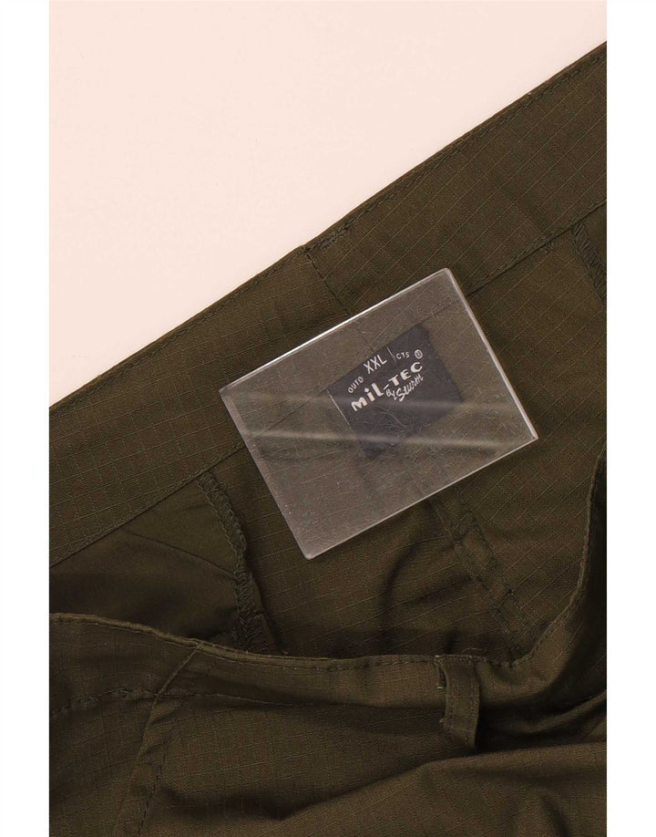 Pantaloncini cargo da uomo Mil-Tec 2XL W44 Poliestere a quadri kaki
