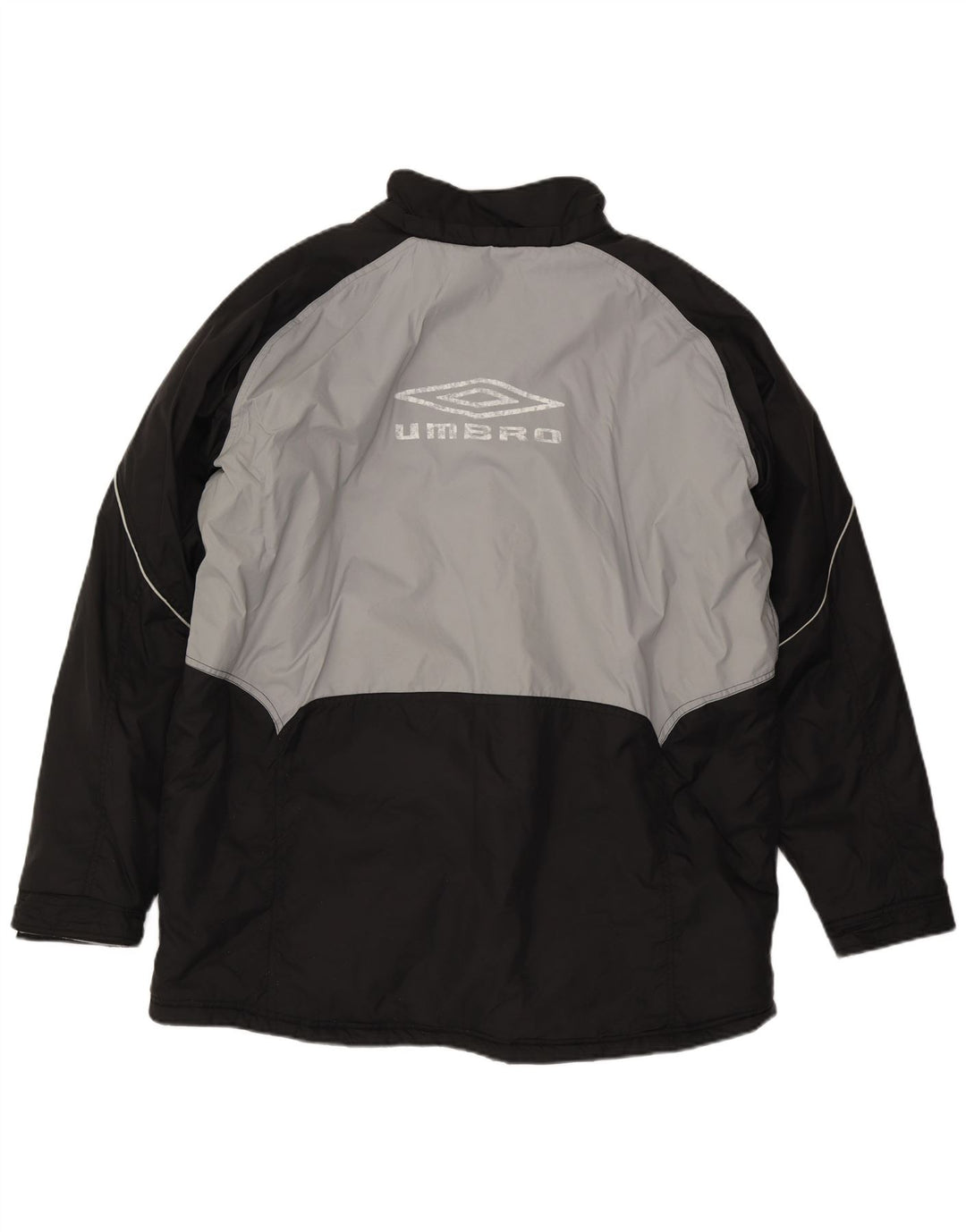 Giacca a vento da uomo Umbro UK 42 XL Nylon color block grigio