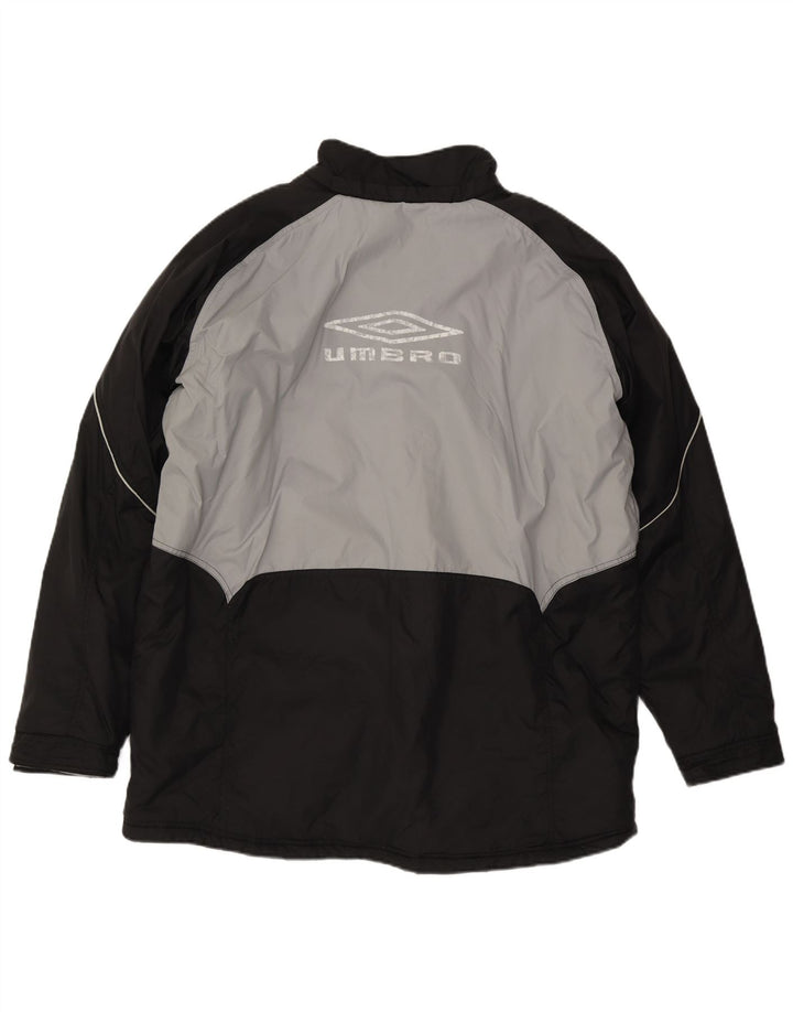 Giacca a vento da uomo Umbro UK 42 XL Nylon color block grigio