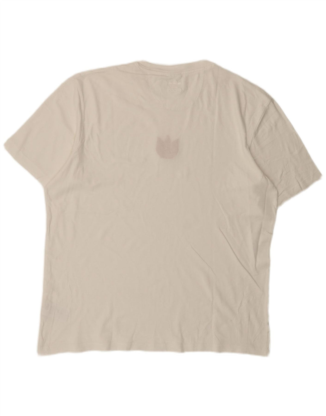 T-shirt grafica da uomo Adidas Top grande in cotone bianco