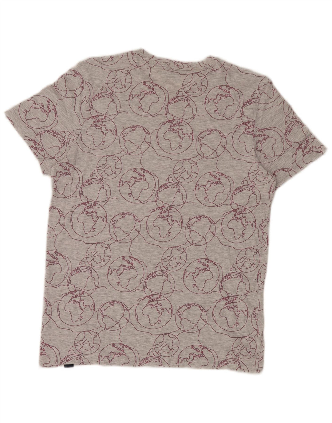 Jack & Jones T-shirt grafica da uomo con motivo astratto grigio medio