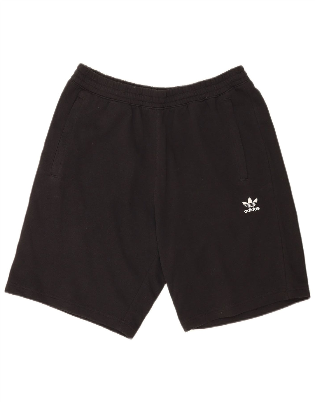 Pantaloncini sportivi da uomo Adidas grandi in cotone nero
