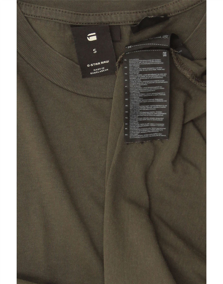 T-shirt G-Star da uomo Lash Top piccola in cotone kaki