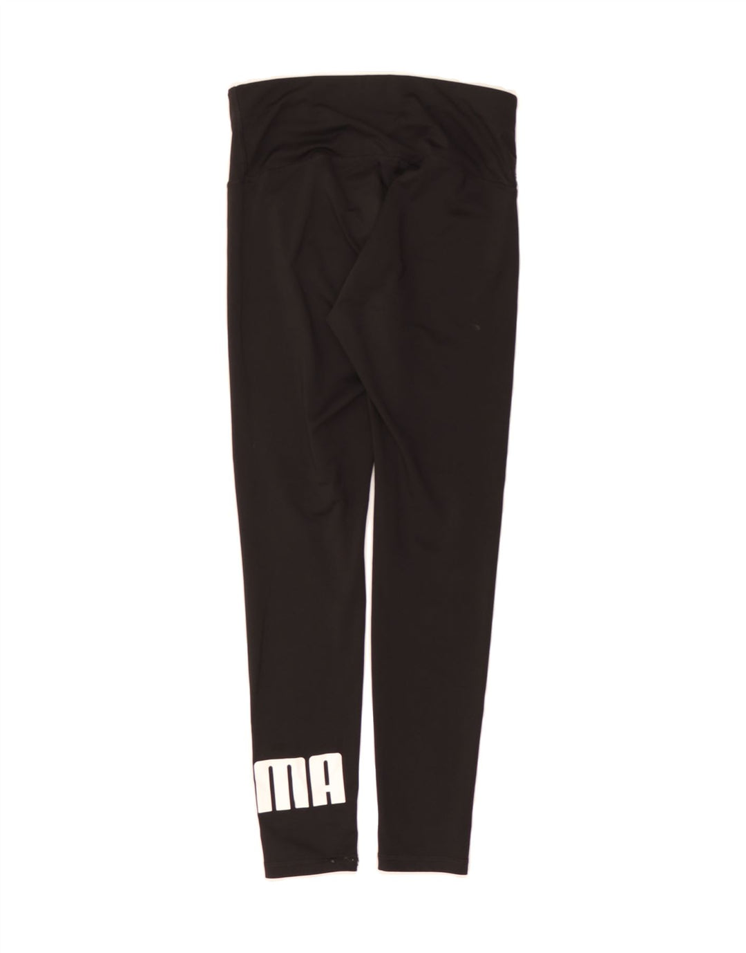 PUMA Womens Graphic Leggings UK 10 Small Black Vintage Puma and Second-Hand Puma from Messina Hembry 