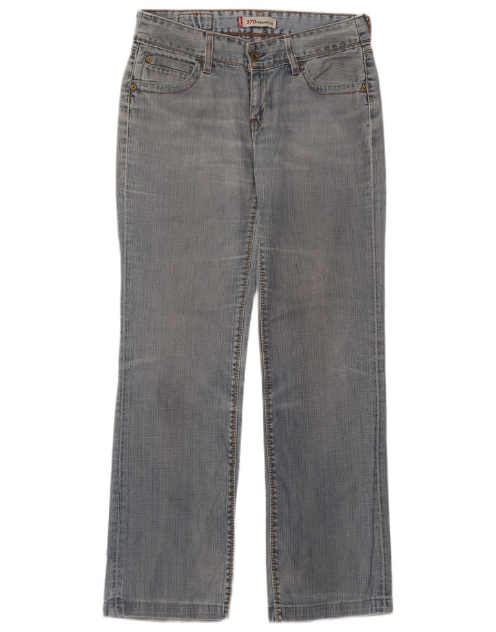 Jeans dritti Levi's 570 da donna W30 L31 cotone blu