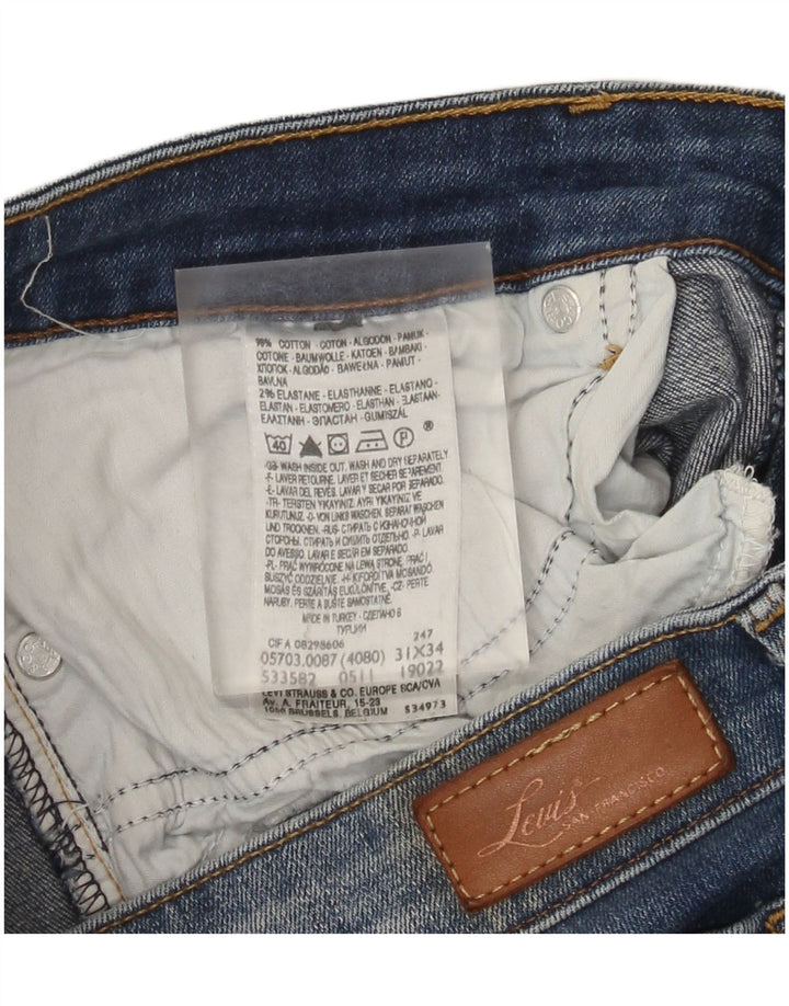 Jeans slim da donna Levi's W31 L34 cotone blu