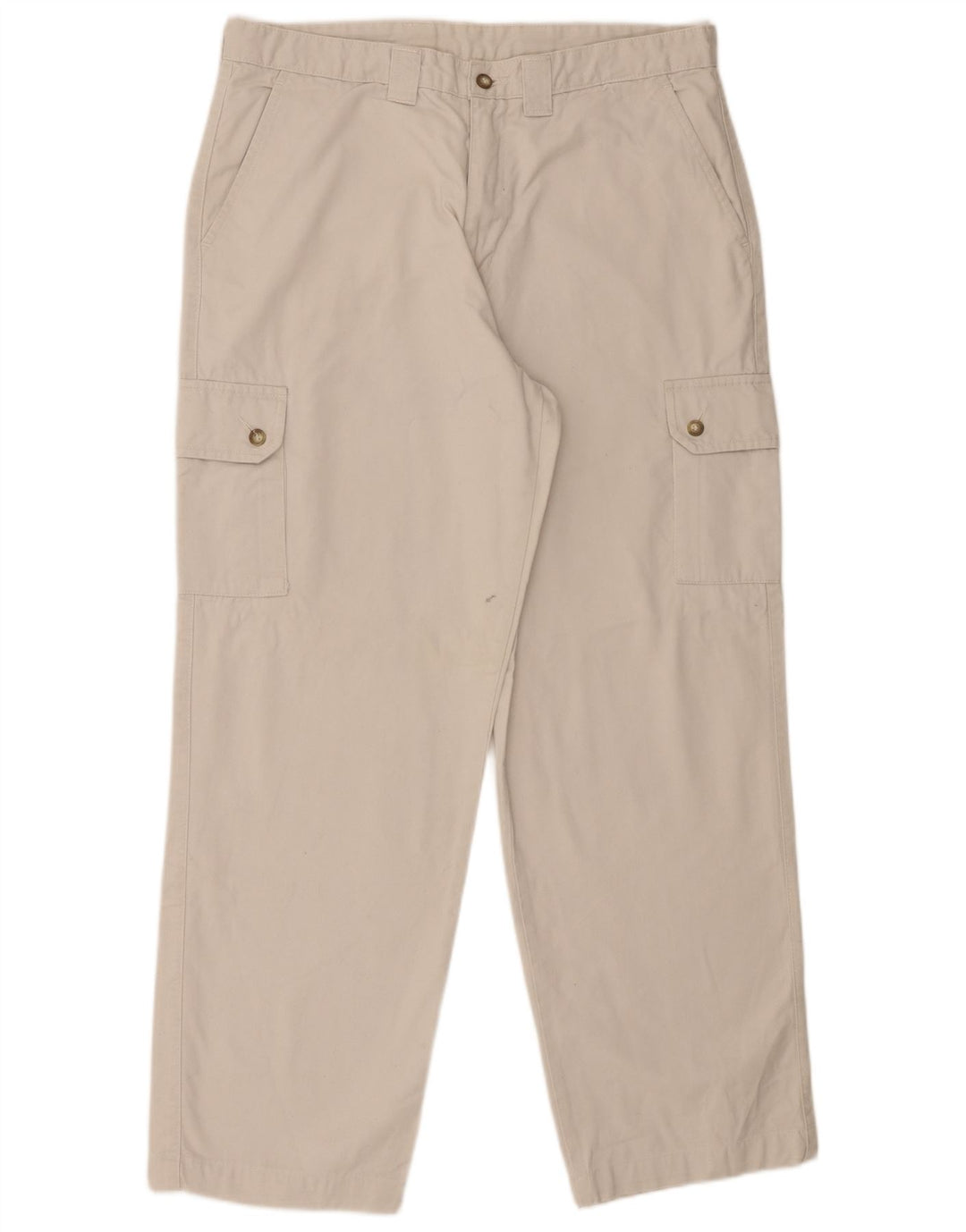 Pantaloni cargo dritti da uomo MAVERICK W36 L30 cotone bianco