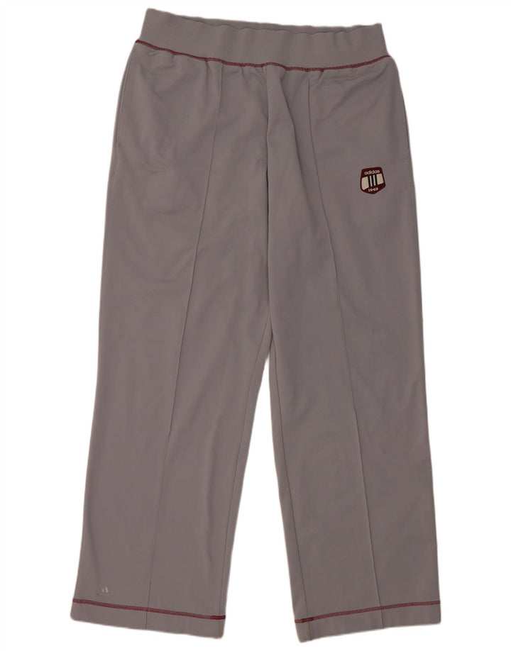Pantaloni da tuta grafica da uomo Adidas XL poliestere grigio